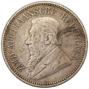 SOLD South Africa 1895 2 1/2 Shillings Half Crown Silver Coin