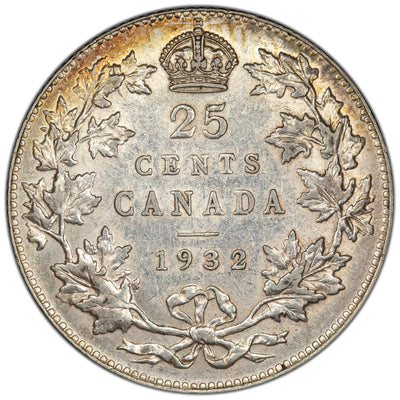 SOLD Canada 1932 25 Cents Quarter Silver Coin - Choice XF