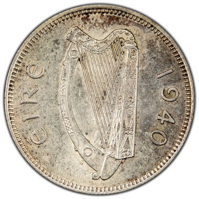 Ireland 1940 One Shilling Silver Coin
