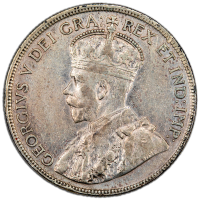 Canada 1919 50 Cents Half Dollar Silver Coin - VF-30