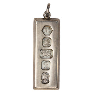 SOLD Great Britain 1977 Sterling Silver Hallmarked Bar/Pendant