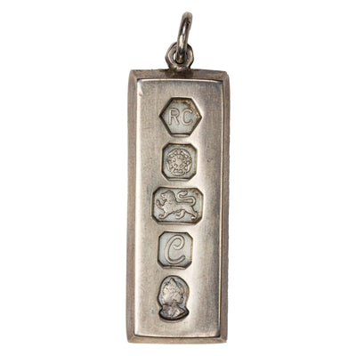 SOLD Great Britain 1977 Sterling Silver Hallmarked Bar/Pendant