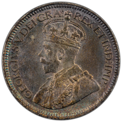 Canada 1932 10 Cents Dime Silver Coin - ICCS MS-64