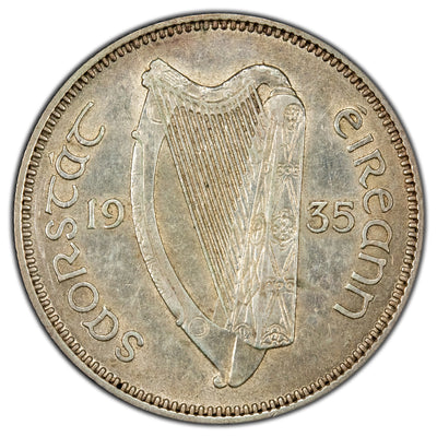 Ireland 1935 One Shilling Silver Coin