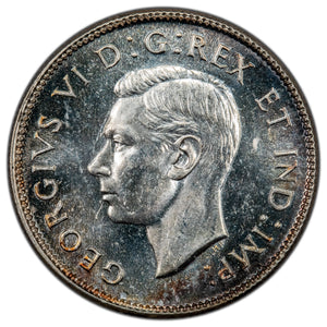 SOLD Canada 1946 25 Cents Quarter Silver Coin - Uncirculated