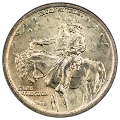 United States 1925 FS-001 Stone Mountain 50 Cents Half Dollar Silver Coin - NGC MS-65