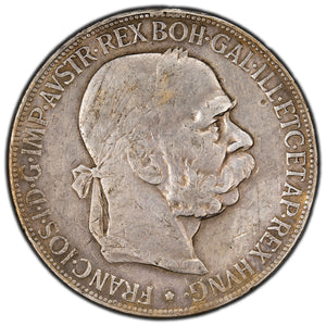 SOLD Austria 1900 5 Five Korona Silver Coin