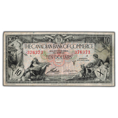 SOLD $10 1935 Canadian Bank of Commerce Chartered Note CH #75-18-06