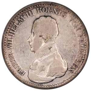 SOLD German States Prussia 1821 A Thaler Silver Coin