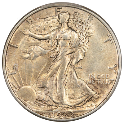 United States 1933-S 50 Cents Walking Liberty Half Dollar - PCGS AU-55
