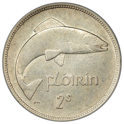 Ireland 1937 Florin Silver Coin KM #7