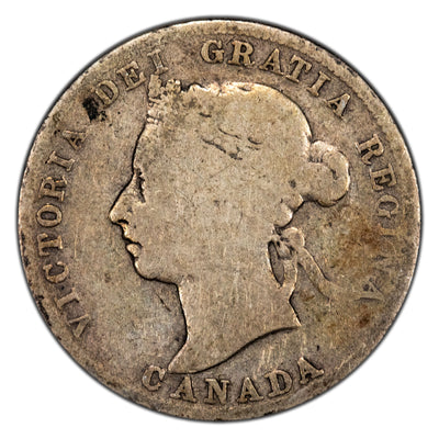 Canada 1893 25 Cents Quarter Silver Coin