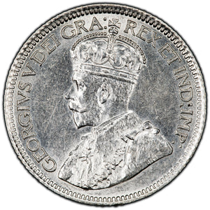 SOLD Canada 1916 10 Cents Dime Silver Coin - AU-58