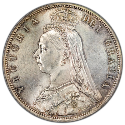 Great Britain 1887 Half Crown Silver Coin - PCGS MS-63