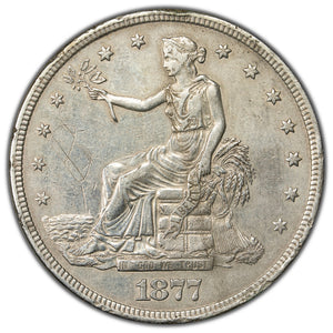 SOLD United States 1877-S $1 Trade Dollar Silver Coin - Scratched/Cleaned