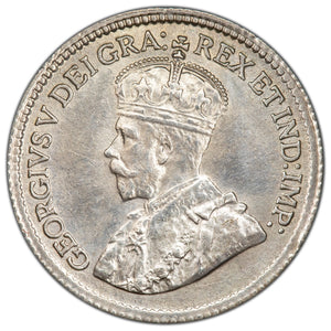 SOLD Canada 1917 5 Cents Silver Coin - Uncirculated +