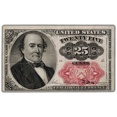 United States 1874 25 Cents Fractional Currency Note - VF