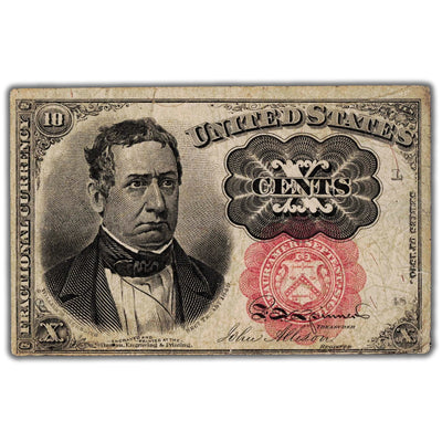United States 1874 10 Cents Fractional Currency Note - VF