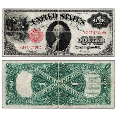 SOLD United States 1917 $1 Legal Tender Note - Circulated