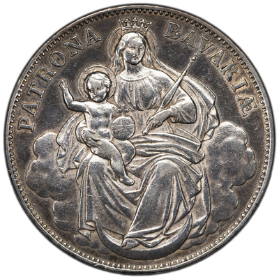 SOLD Germany Bavaria ND (1865) Vereinsthaler Silver Coin KM #877 - Cleaned