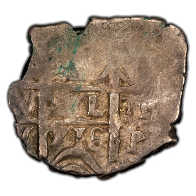 Bolivia 1718 P-Y One Real Cob Silver Coin - 1.61g