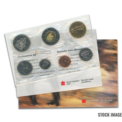 Canada 2001 7-Coin PL Proof-Like Mint Coin Set - Envelope + COA
