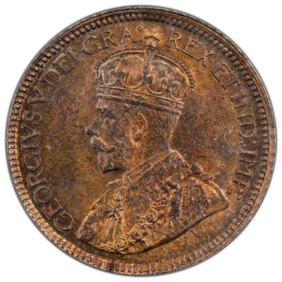 Canada 1914 10 Cents Dime Silver Coin - ICCS MS-64