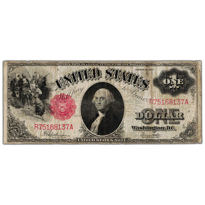 SOLD United States 1917 $1 One Dollar Legal Tender Note - Circulated