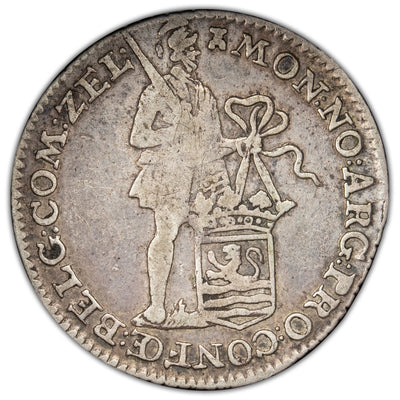 SOLD Netherlands Zeeland 1786 1/8 Ducat Silver Coin KM #98