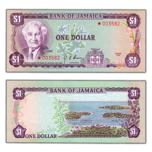 SOLD Jamaica 1976 $1 One Dollar Note P #CS1 Specimen