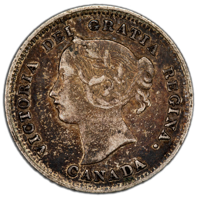 Canada 1893 5 Five Cents Silver Coin - VF-20