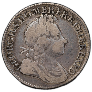SOLD Great Britain 1723 One Shilling Silver Coin - George I