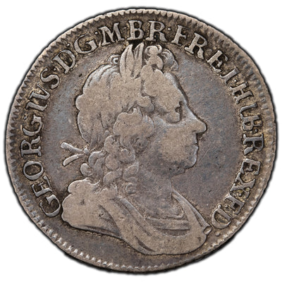 SOLD Great Britain 1723 One Shilling Silver Coin - George I