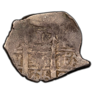 Bolivia 1716 P-Y One Real Cob Silver Coin - 2.25g