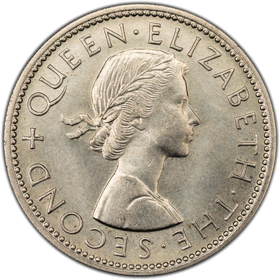 New Zealand 1965 Florin Coin KM #28 - Brilliant Uncirculated