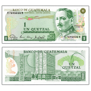 SOLD Guatemala 1983 1 One Quetzal Note P #59c - Choice Uncirculated
