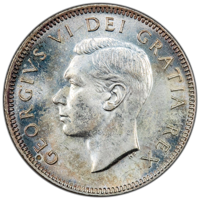 Canada 1949 25 Cents Quarter Silver Coin - Choice Uncirculated