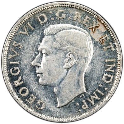 SOLD Canada 1947 Blunt 7 $1 Silver Dollar Coin - EF-45