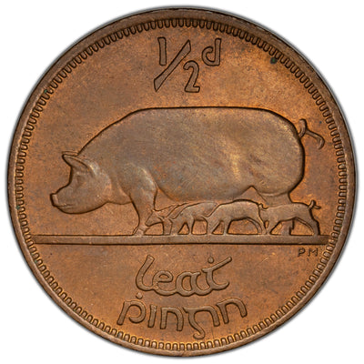 Ireland 1941 1/2d Half Penny Coin KM #10 - Uncirculated