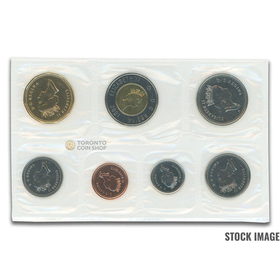 Canada 2001 7-Coin PL Proof-Like Mint Coin Set - Plastic Only