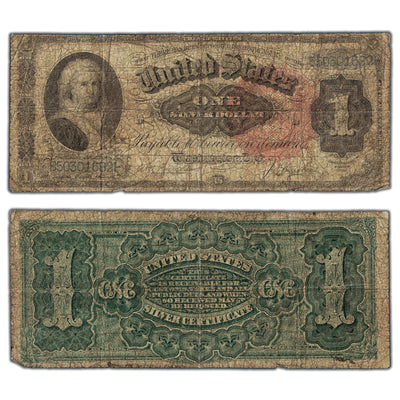 SOLD United States 1886 $1 One Dollar Silver Certificate Note Martha Washington - Low Grade Filler