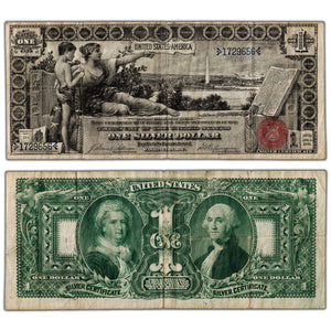 SOLD United States 1896 $1 Silver Certificate "Educational" Note - VF