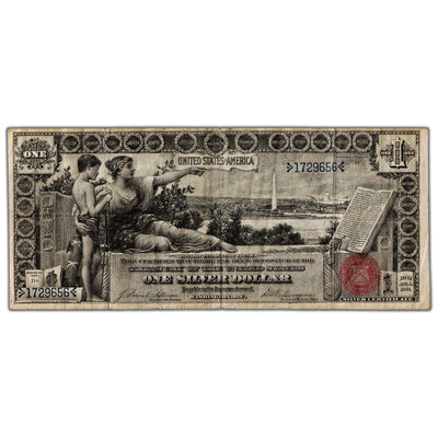 SOLD United States 1896 $1 Silver Certificate "Educational" Note - VF