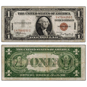 SOLD United States 1935 $1 Hawaii Silver Certificate Note - Circulated