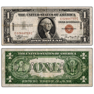 SOLD United States 1935 $1 Hawaii Silver Certificate Note - VF