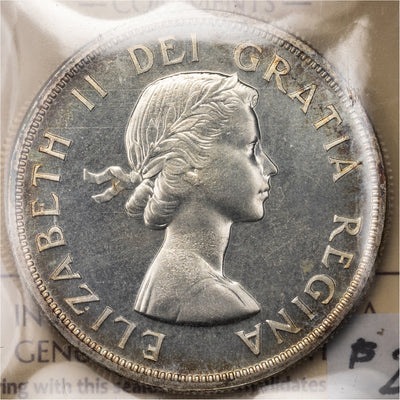 SOLD Canada 1957 $1 Silver Dollar Coin - ICCS Proof Like PL-66