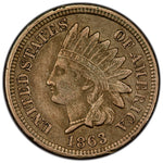 United States 1863 1c Indian Head Cent Coin