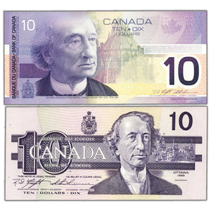SOLD $10 Bank of Canada Notes Birds & Journey Series - Lasting Impressions Matched Serials