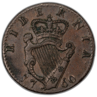 Ireland 1760 Farthing Coin SP #6611