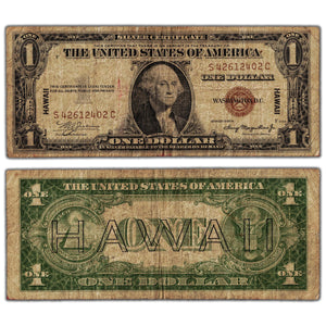 SOLD United States 1935 $1 Hawaii Silver Certificate Note - Circulated